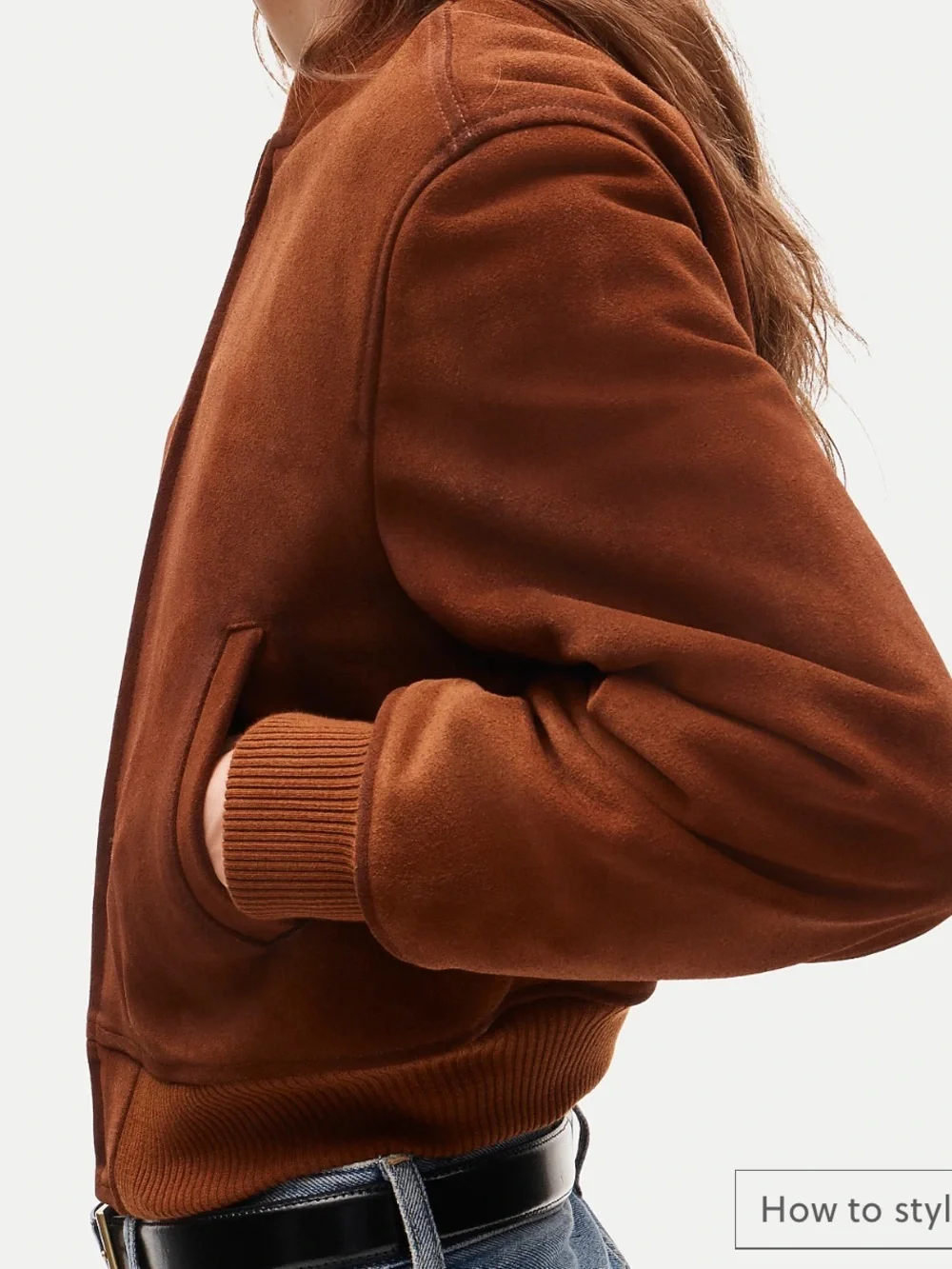 J. Crew Collection Suede Bomber Jacket